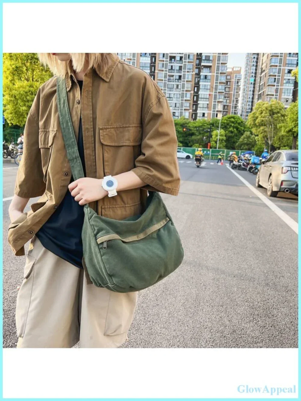 Canvas Messenger Bag Hobo Crossbody Tote Shoulder Purse Vintage Work Travel